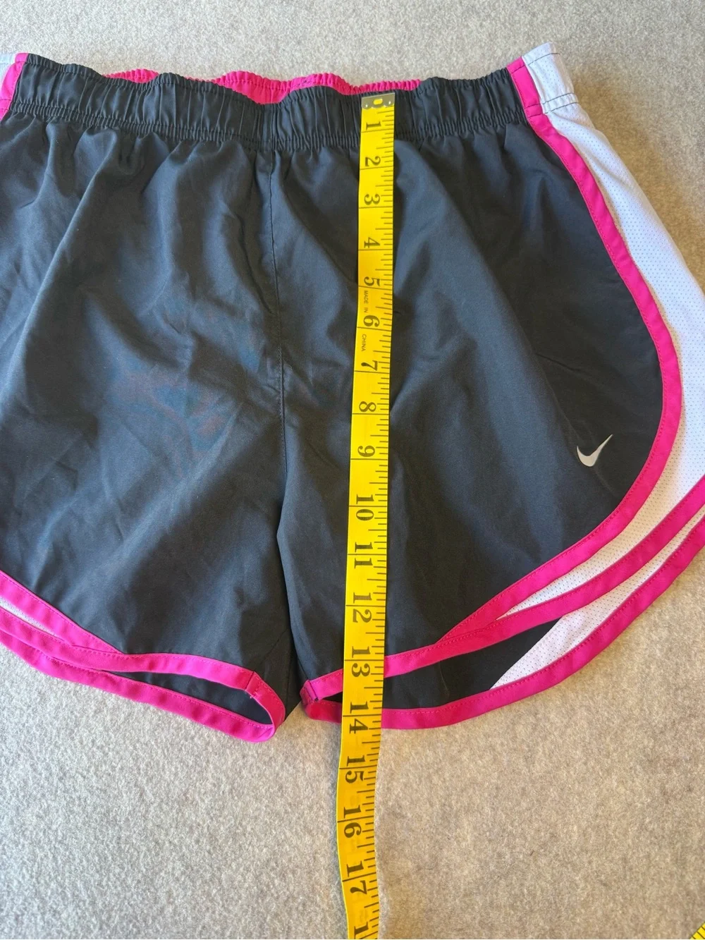 Nike Women’s‎ Black Athletic Shorts with Pink and White Accents